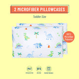 Dinosaur Land Microfiber Pillowcases - Toddler (2 pk)