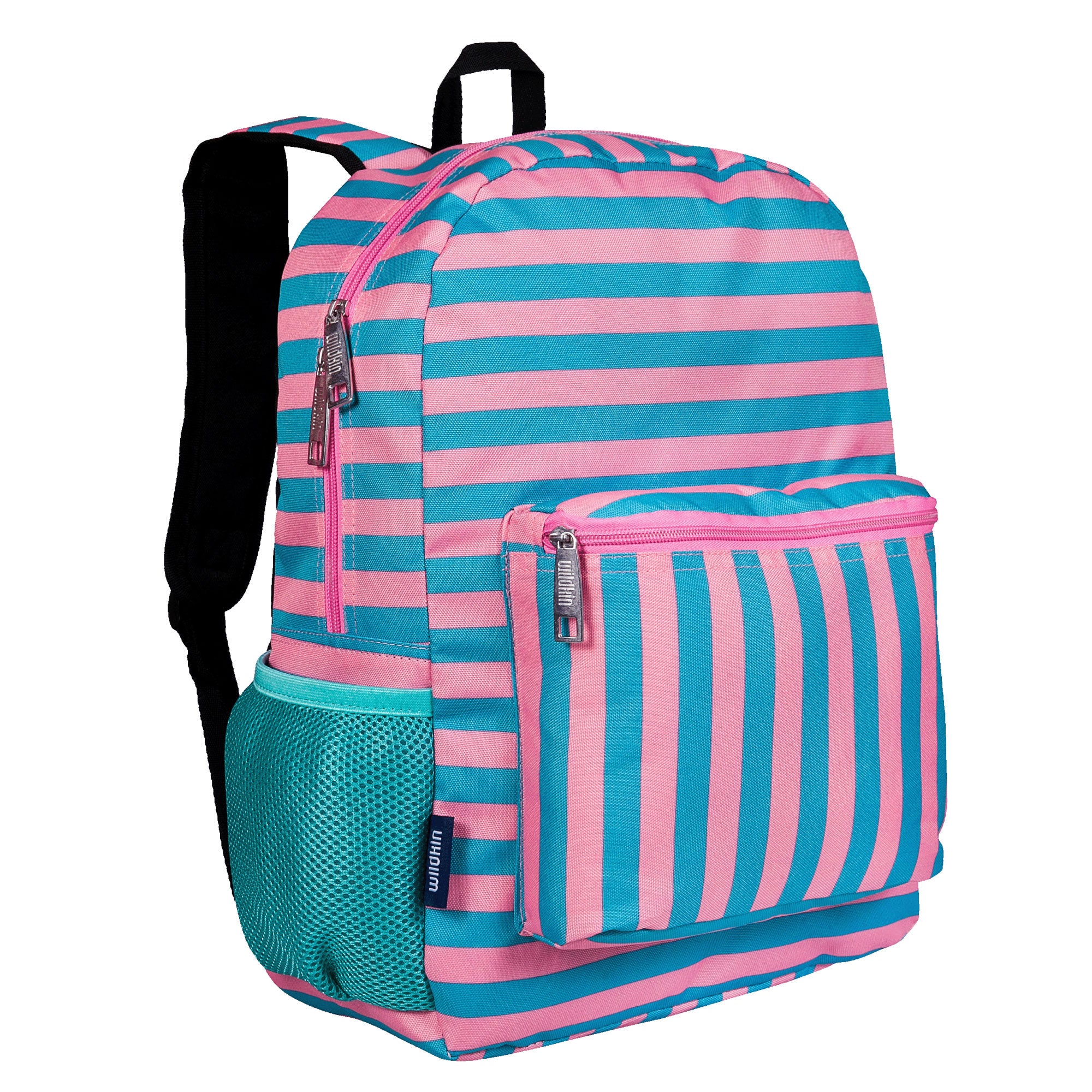 Pink Stripes 16 Inch Backpack