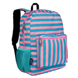 Pink Stripes 16 Inch Backpack