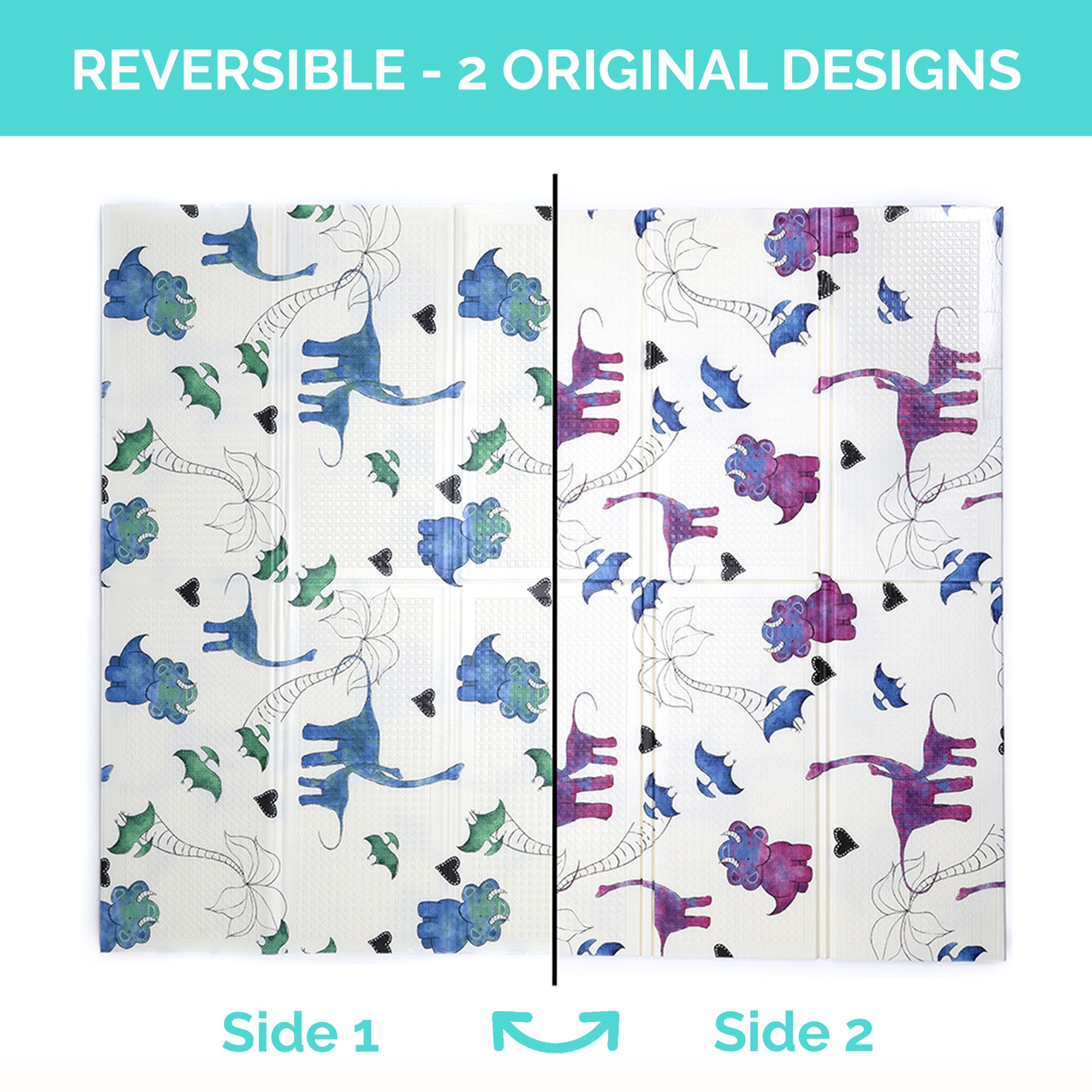 Large Play Mat - Tiny Dinos