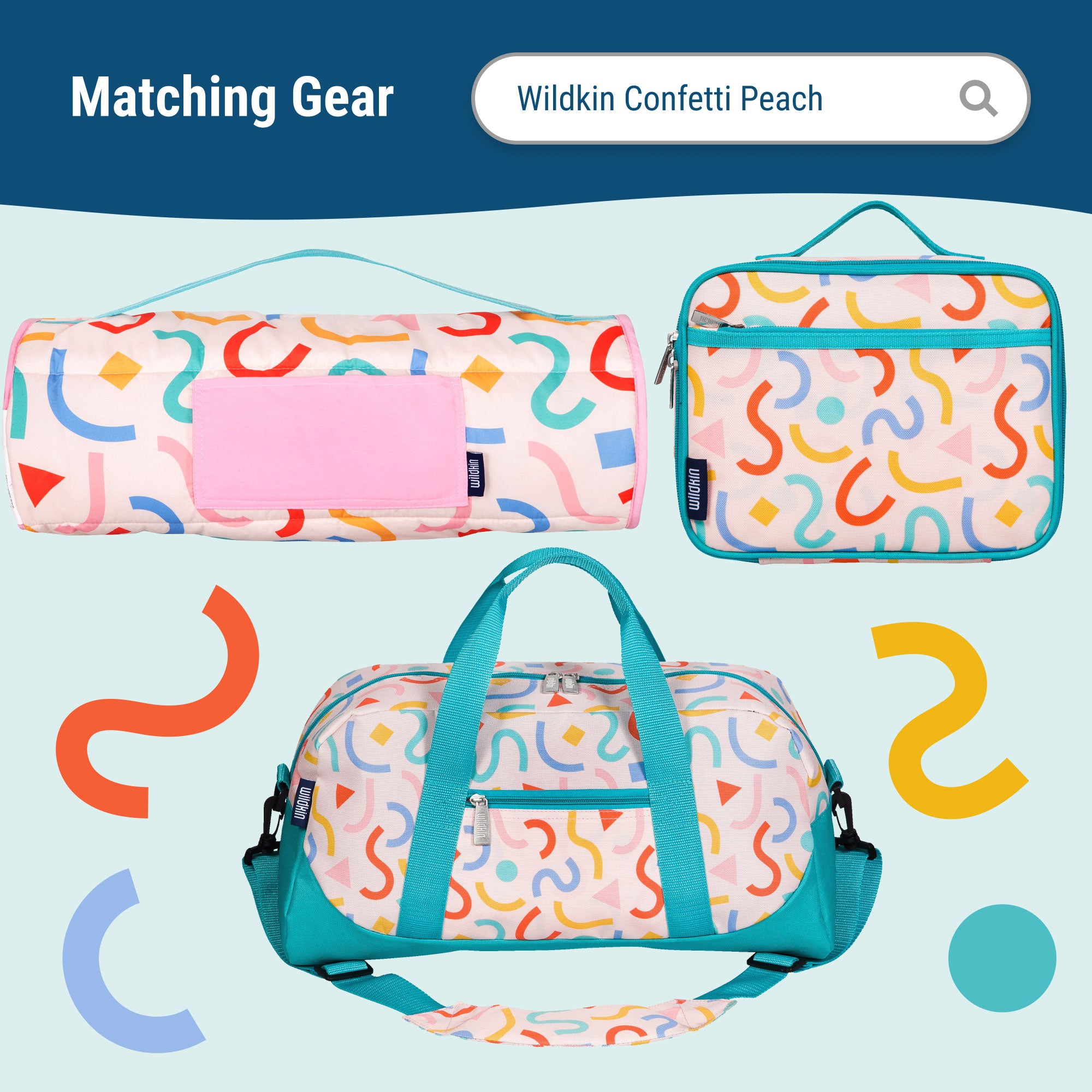 Confetti Peach 15 Inch Backpack