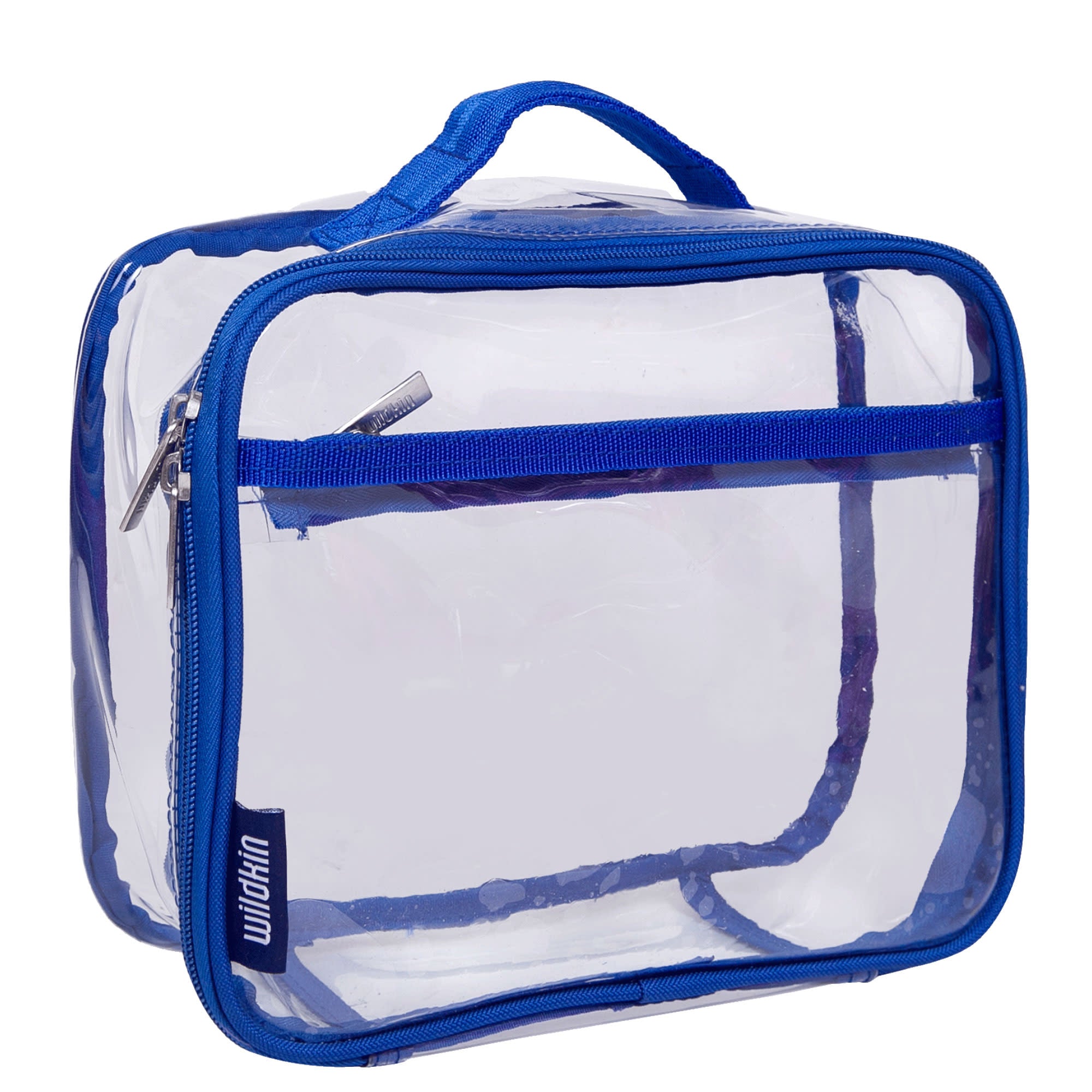 Clear w/ Blue Trim Lunch Box