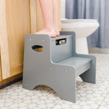 Two Step Stool - Gray