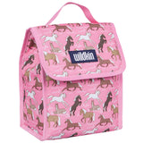 Horses in Pink Lunch Bag