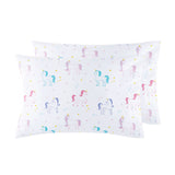 Unicorn 100% Cotton Percale Pillow Cases - 2 pack