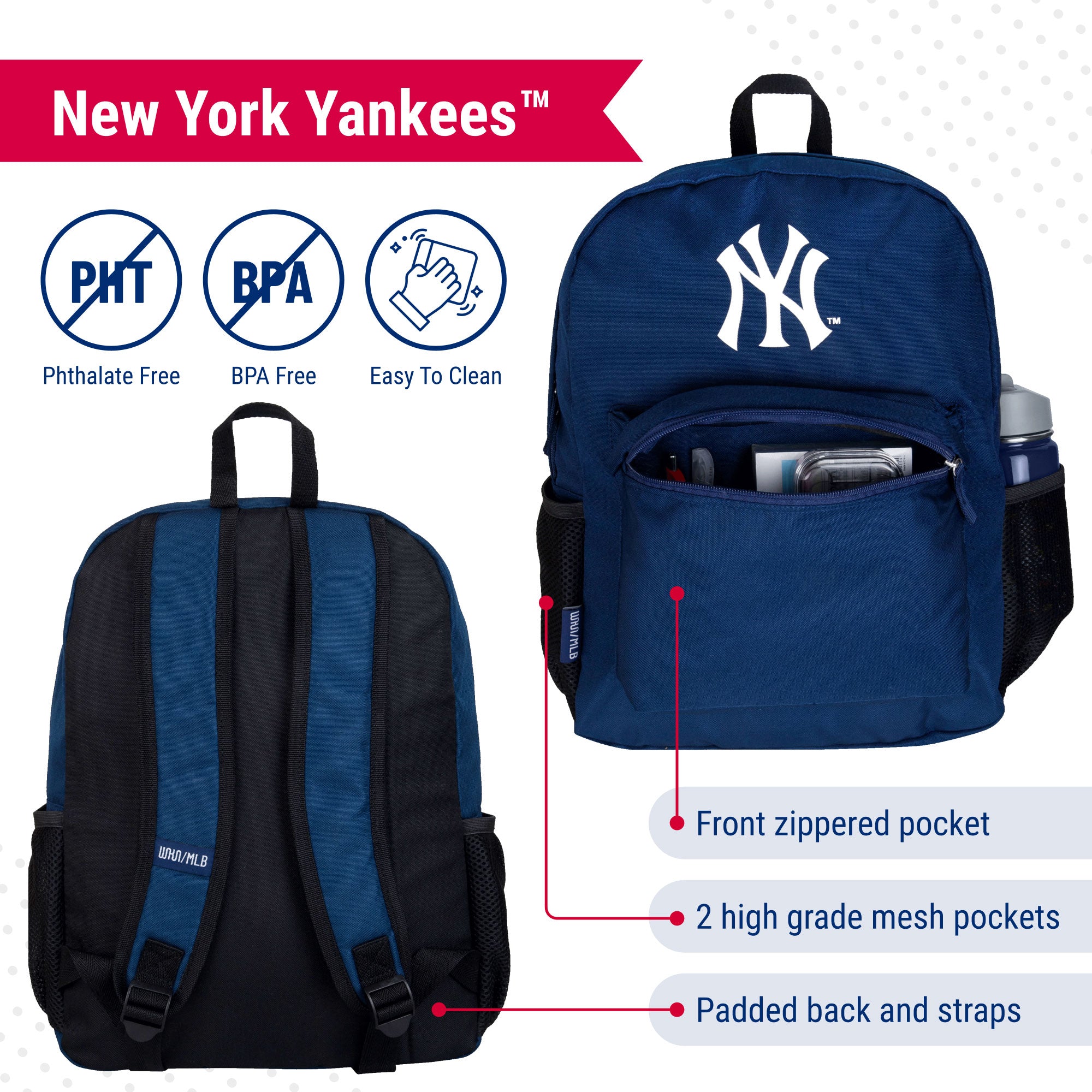 MLB 16 Inch Backpack