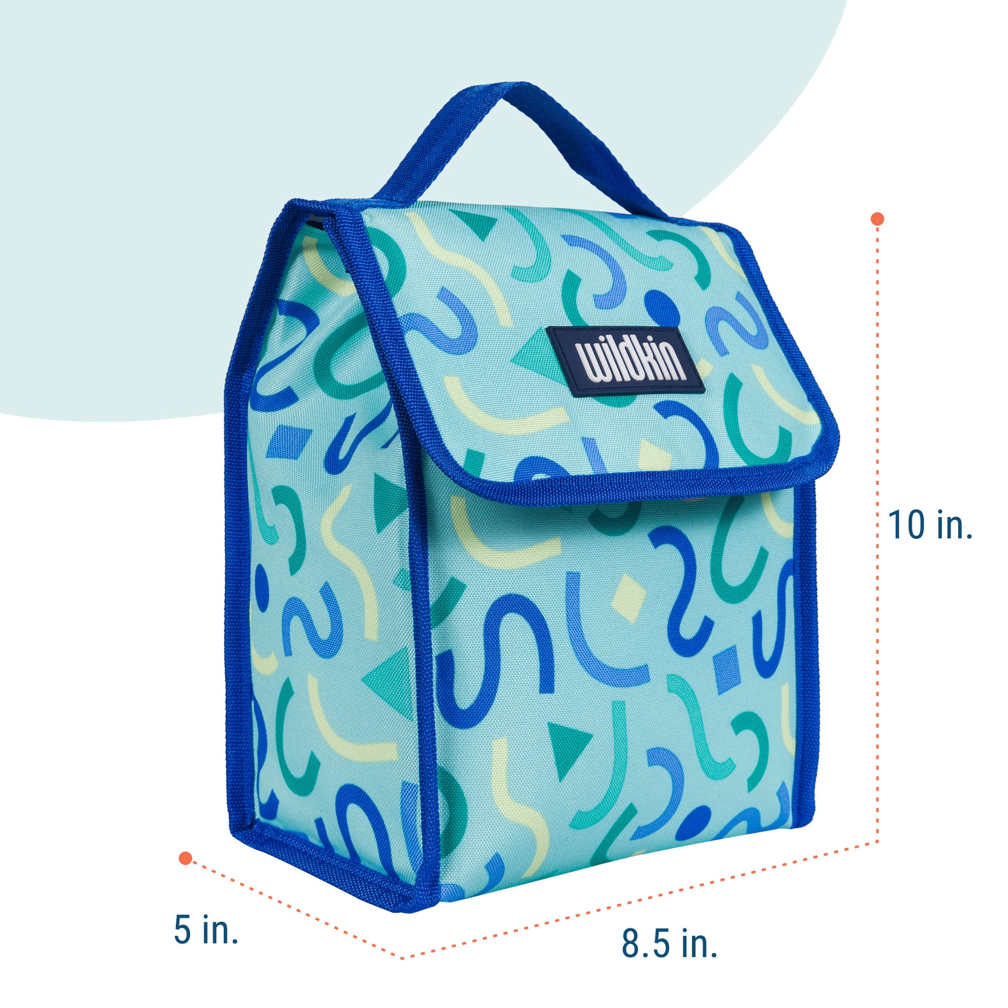 Confetti Blue Lunch Bag