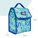 Confetti Blue Lunch Bag