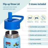 Trains, Planes & Trucks Steel Water Bottle