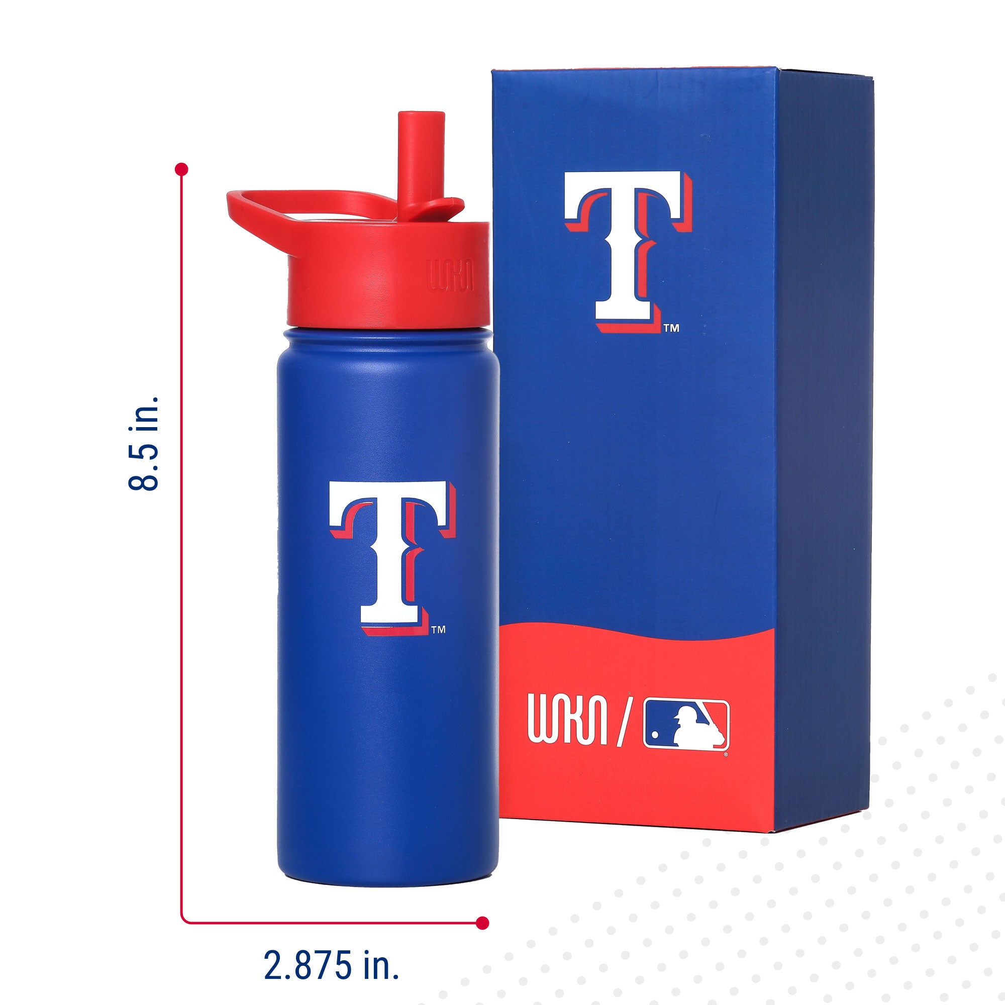 Texas Rangers™ Steel Water Bottle