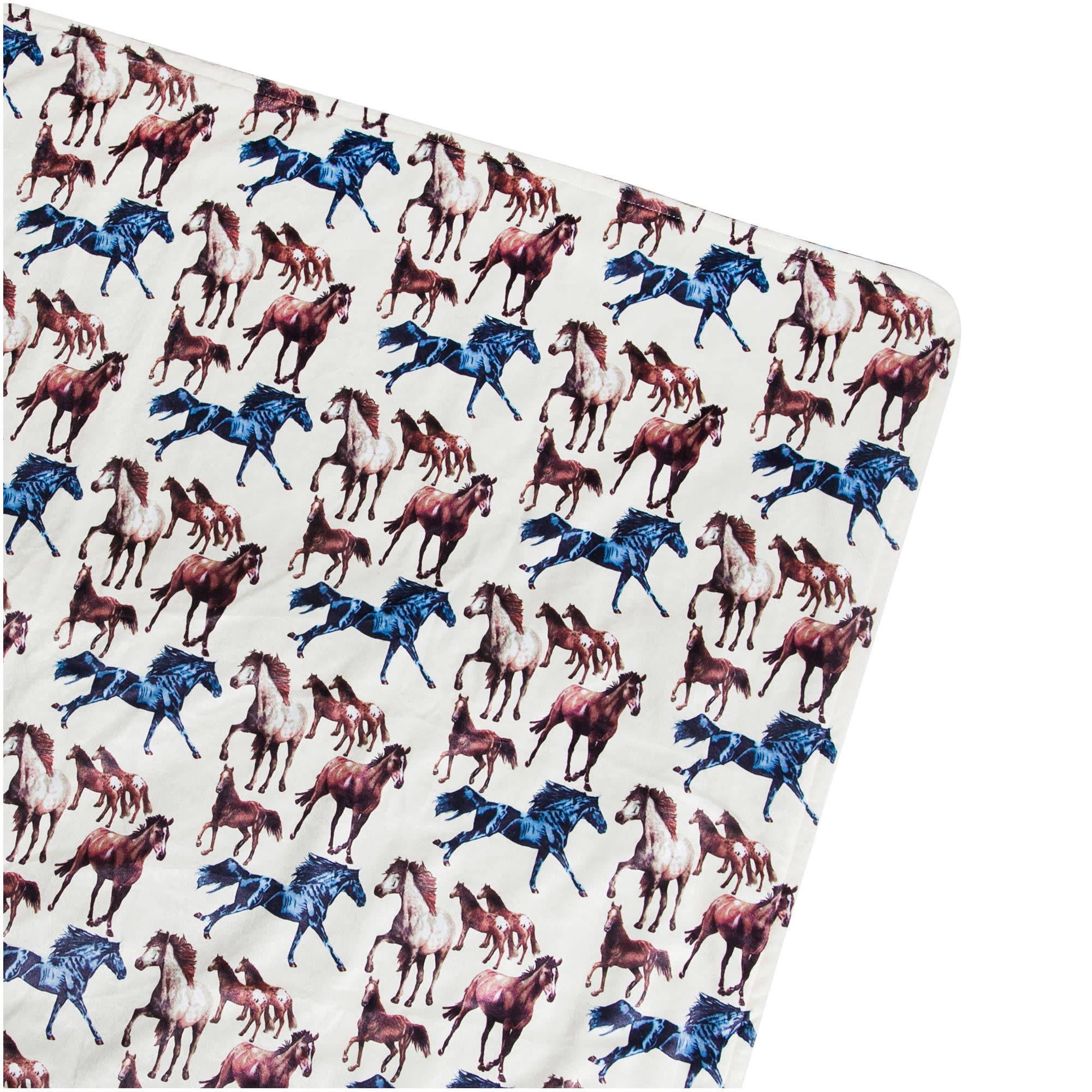 Horse Dreams Plush Throw Blanket