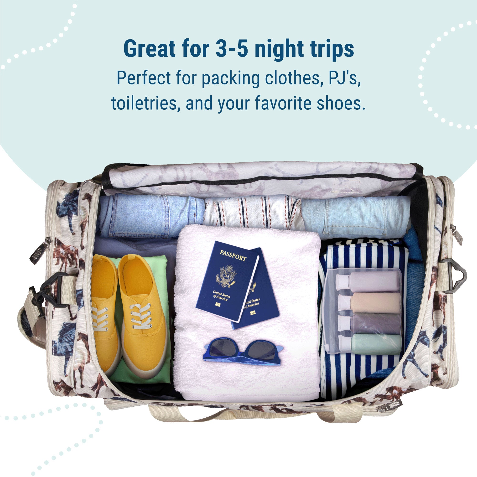 Horse Dreams Weekender Duffel Bag