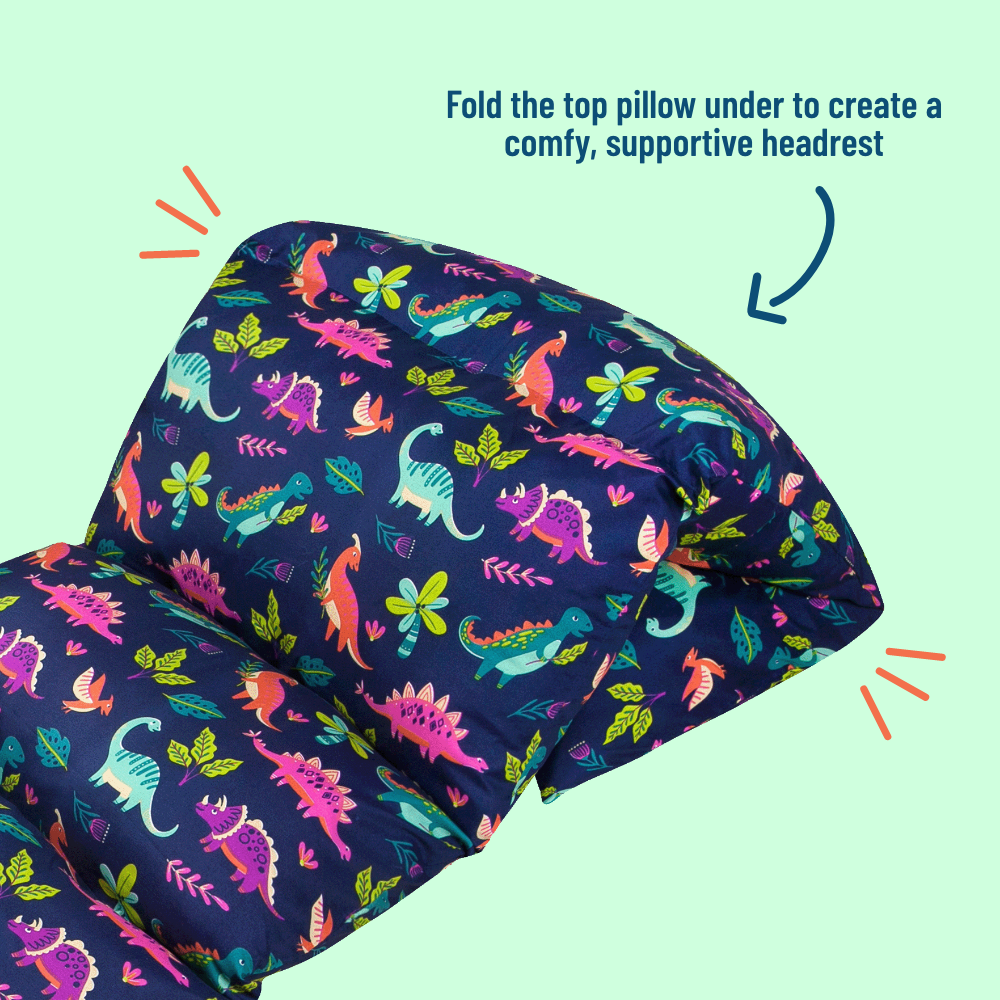 Darling Dinosaurs Microfiber Pillow Lounger