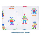 Robots Microfiber Pillowcases - Toddler (2 pk)