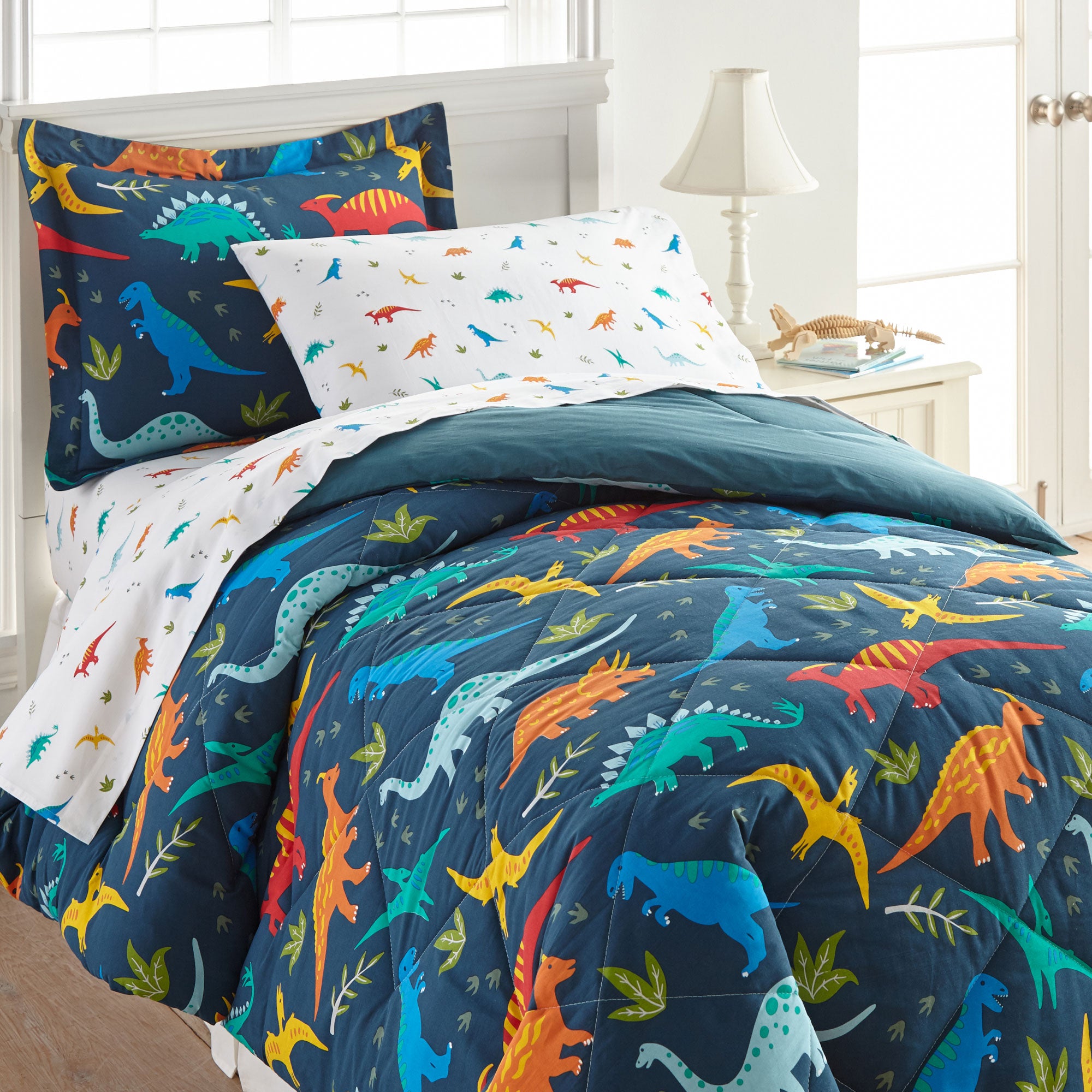Jurassic Dinosaurs 100% Cotton Sheet Set - Full