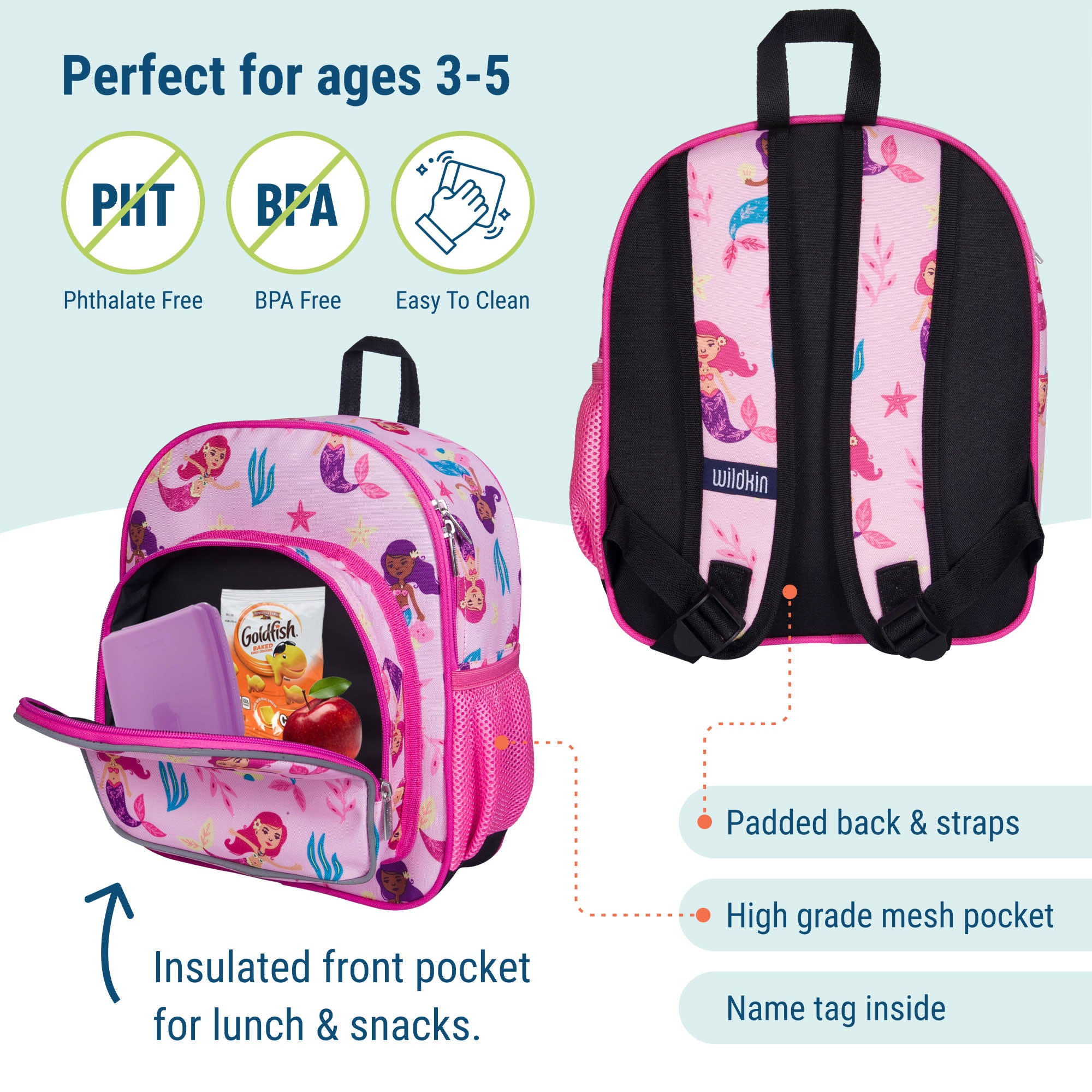 Groovy Mermaids 12 Inch Backpack