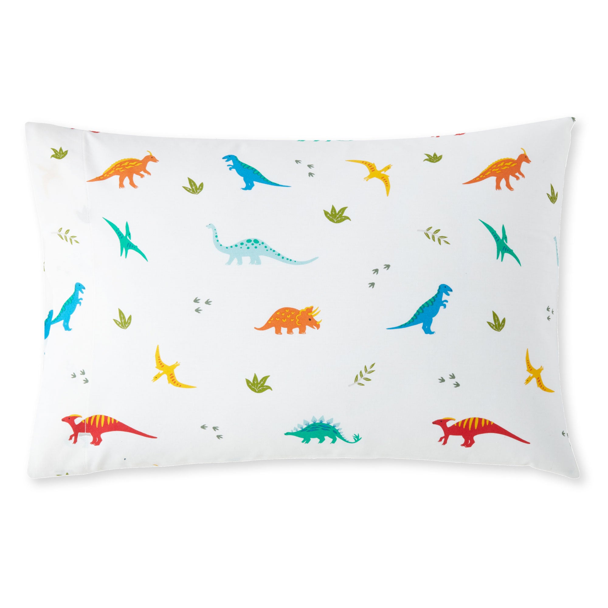 Jurassic Dinosaurs 100% Cotton Pillowcase - Standard