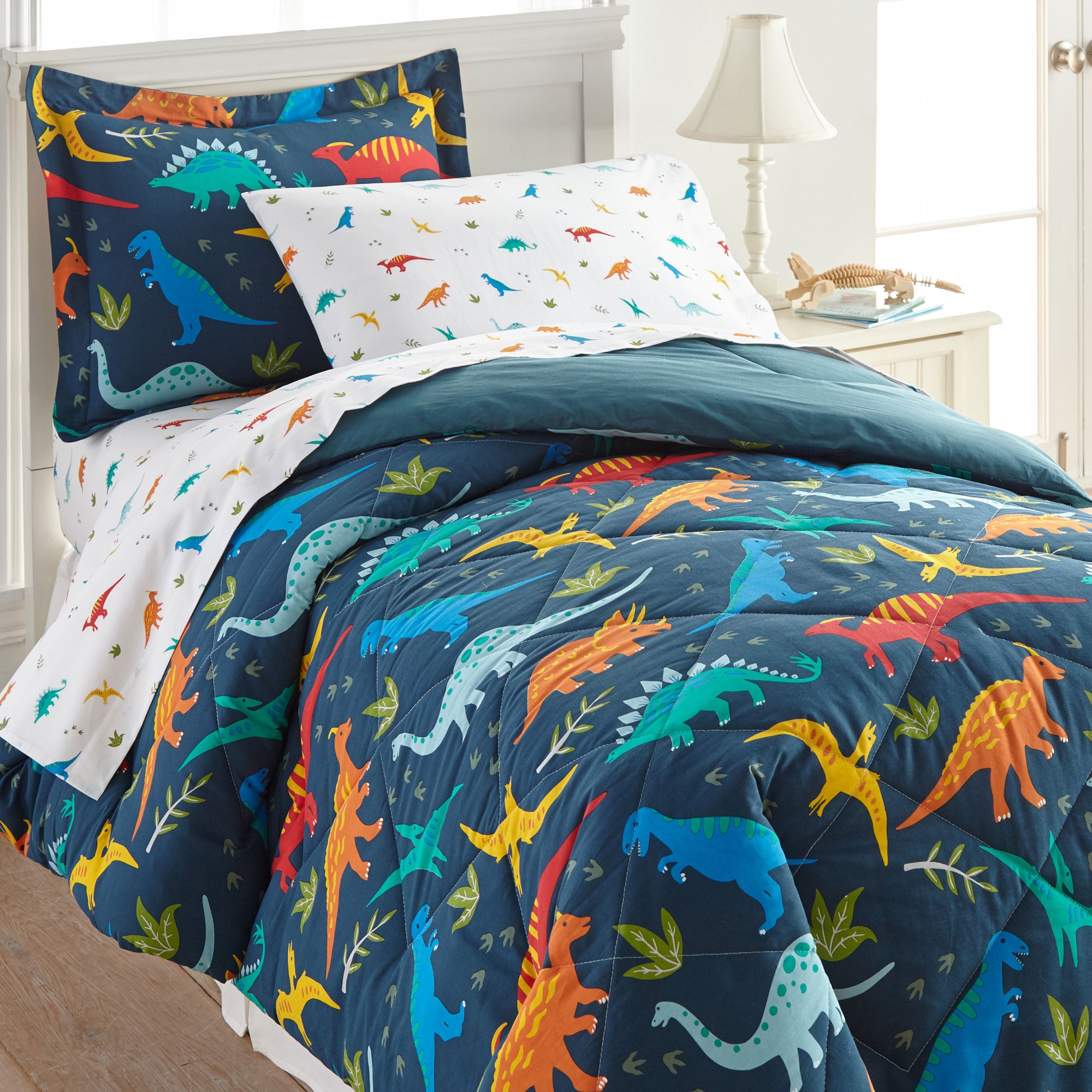 Jurassic Dinosaurs 100% Cotton Percale Pillowcase