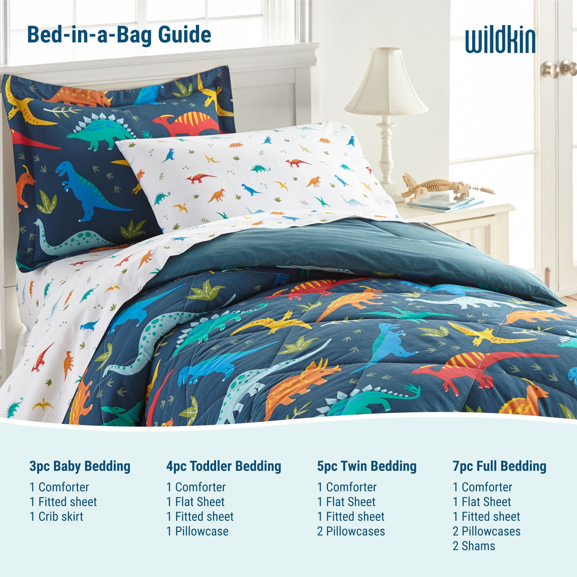 Dinosaur Land Cotton Bed in a Bag