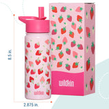 Strawberry Patch 18 oz Steel Water Bottle