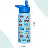 Trains, Planes & Trucks 18 oz Steel Water Bottle