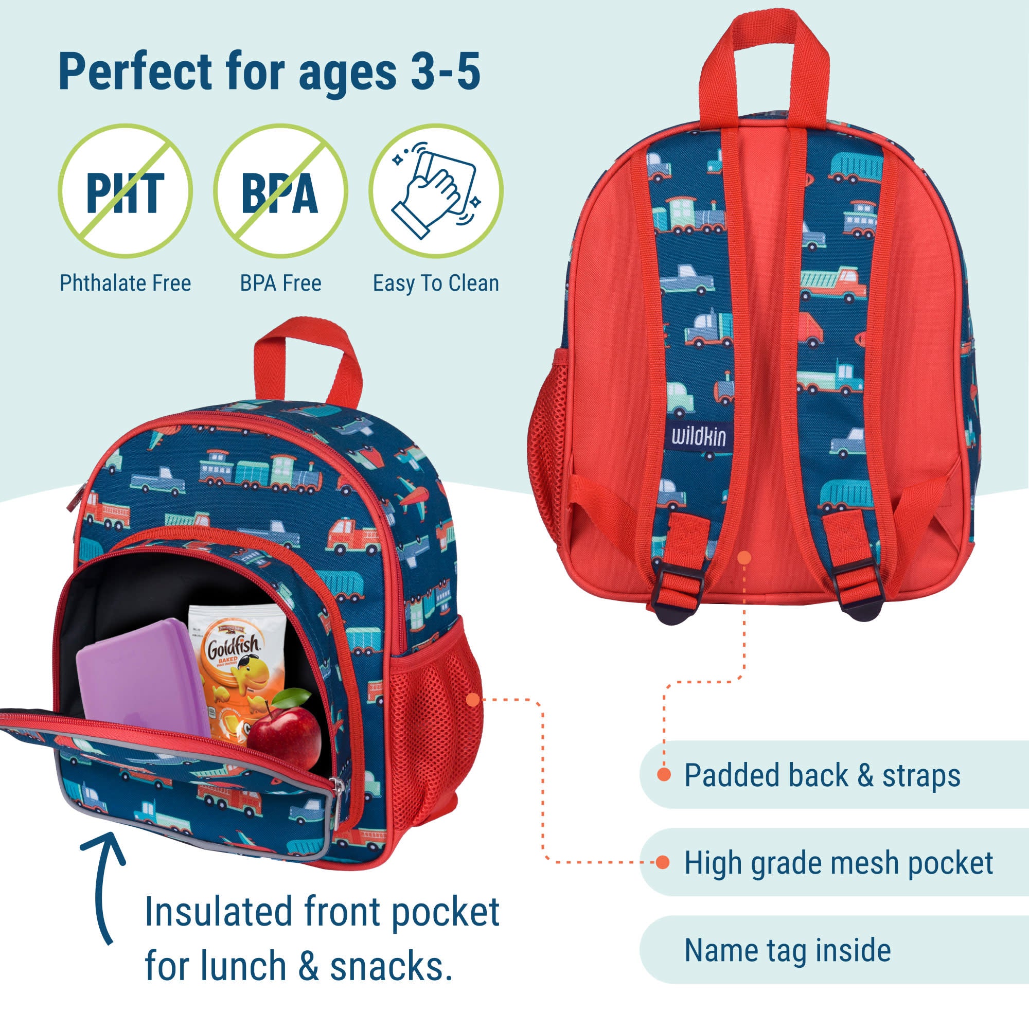 Transportation 12 Inch Backpack