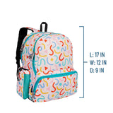 Confetti Peach 17 Inch Backpack