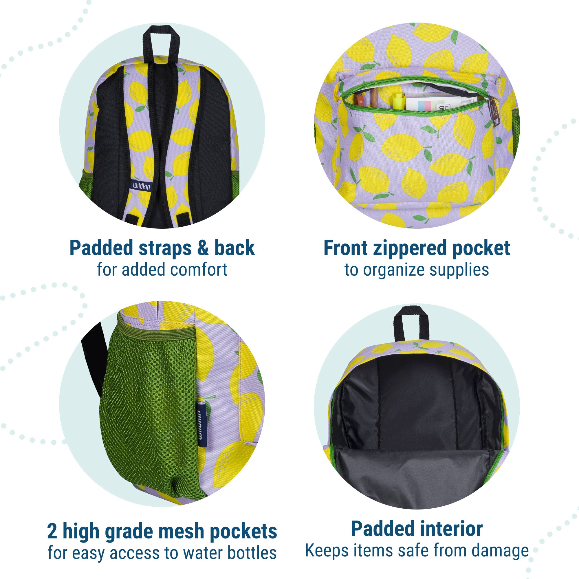 Lilac Lemonade 16 Inch Backpack