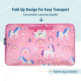 Rainbow Unicorns Plush Nap Mat