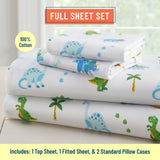 Dinosaur Land 100% Cotton Sheet Set