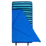 Blue Stripes Microfiber Toddler Nap Mat