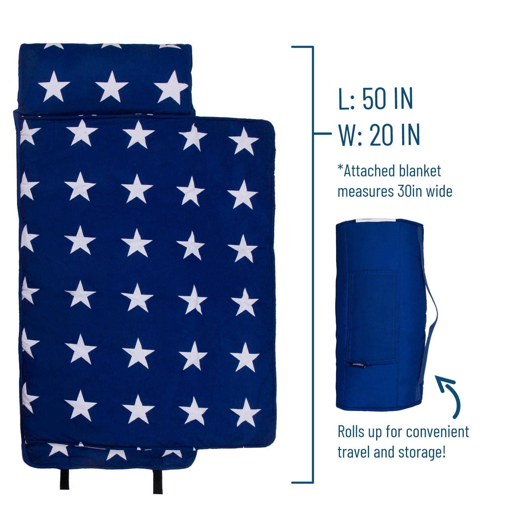 Blue and White Stars Original Nap Mat