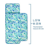 Confetti Blue Plush Nap Mat