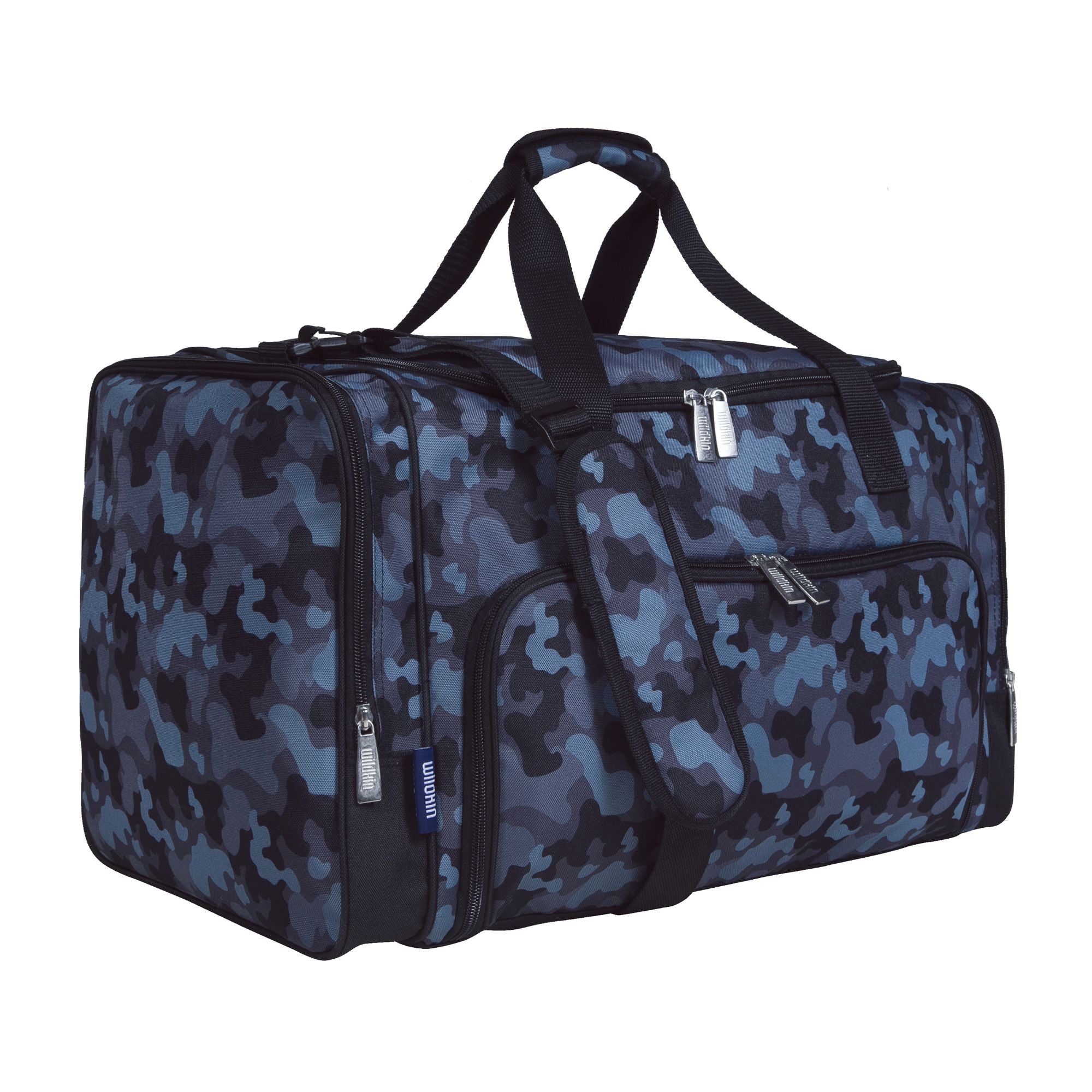 Wildkin Blue Camo Overnighter Duffel Bag