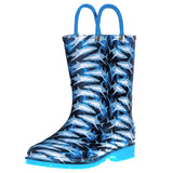 Sharks Rain Boots, size 5