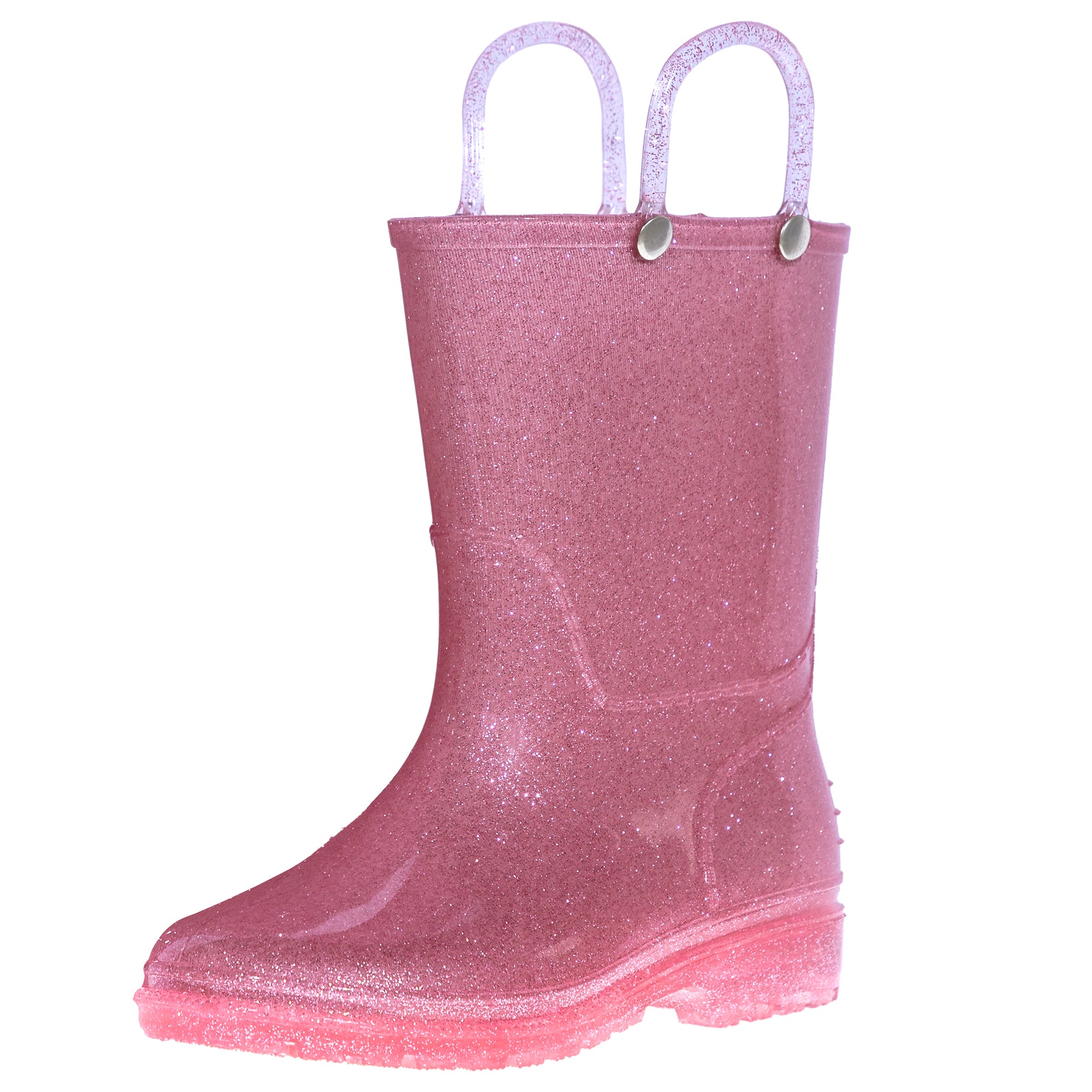 Pink Glitter Rain Boots, size 13