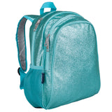 Blue Glitter 15 Inch Backpack