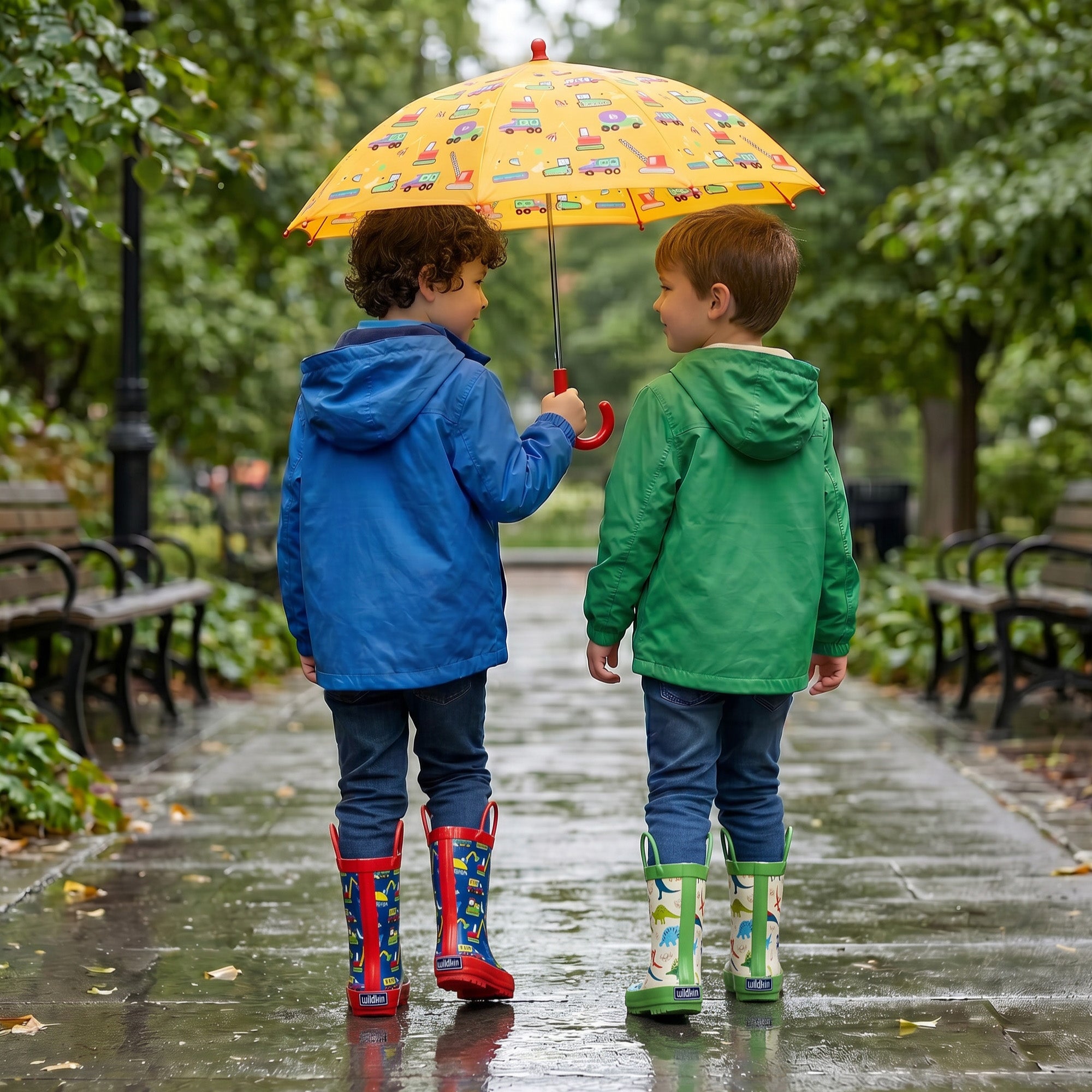 Under Construction Rubber Rainboots