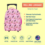 Horses in Pink Rolling Luggage