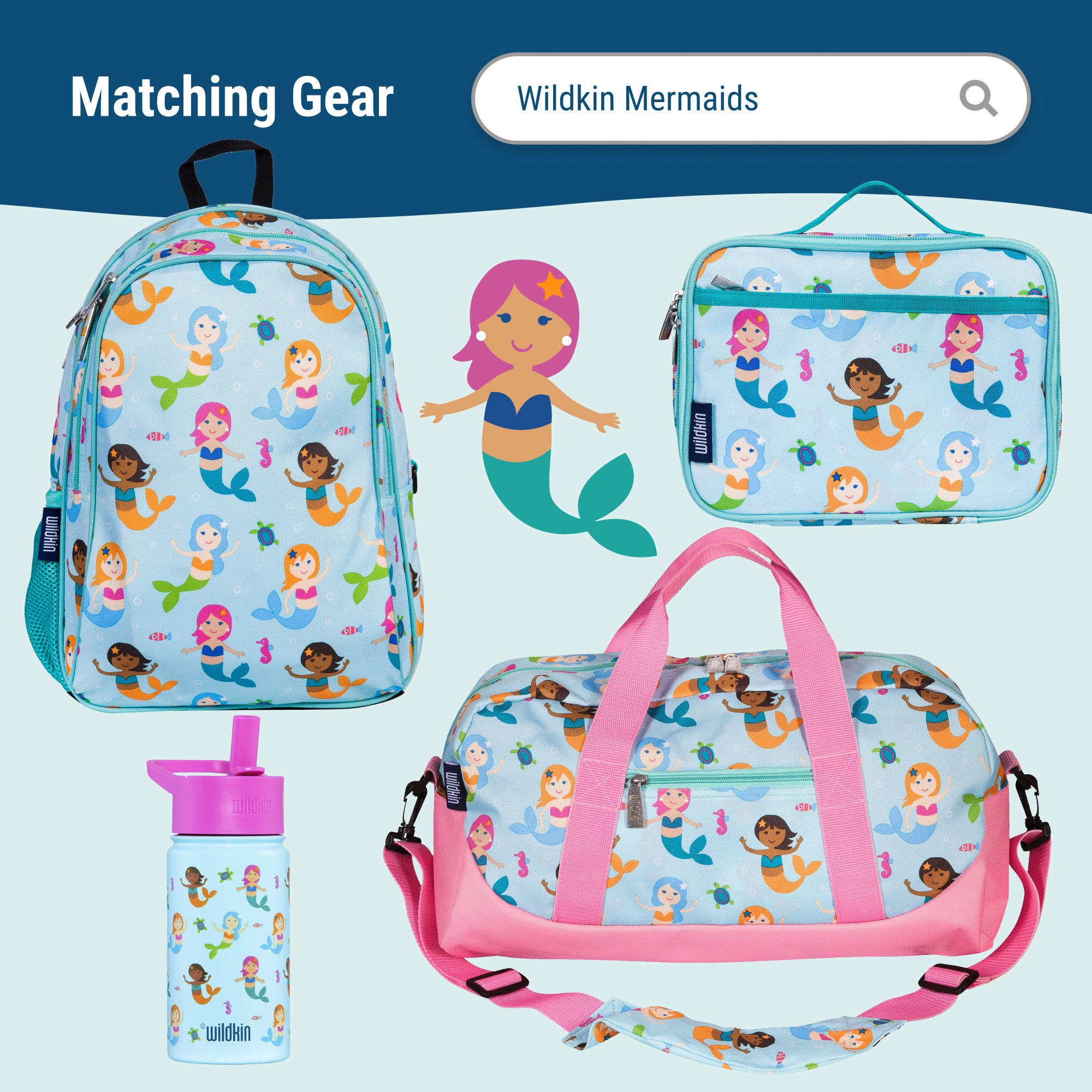 Mermaids Microfiber Kids Nap Mat