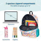 Confetti Peach 16 Inch Backpack