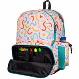 Confetti Peach 17 Inch Backpack