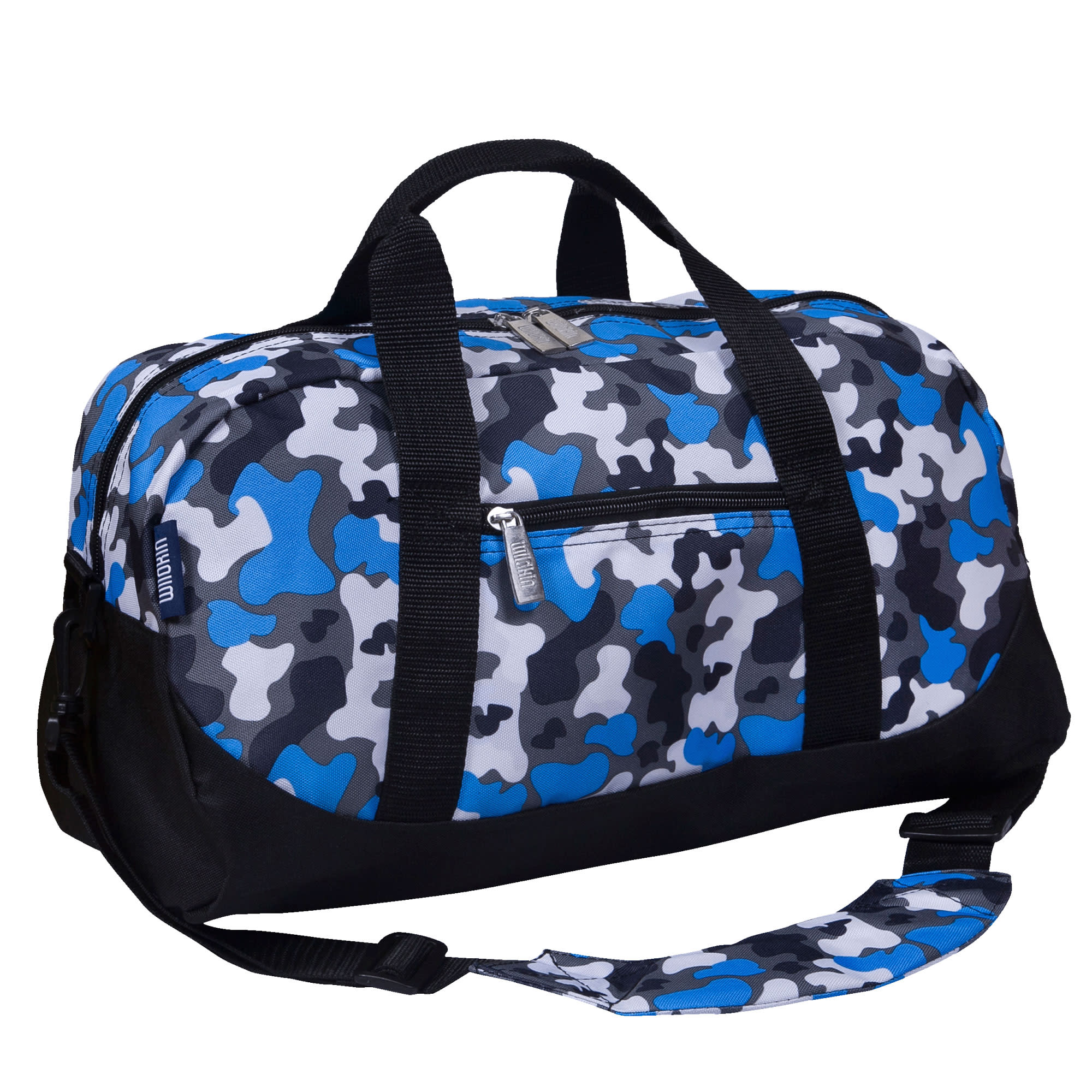 Blue camouflage suitcase online