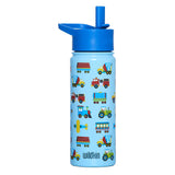 Trains, Planes & Trucks 18 oz Steel Water Bottle