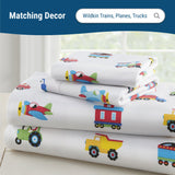 Trains, Planes & Trucks 100% Cotton Pillowcase - Standard