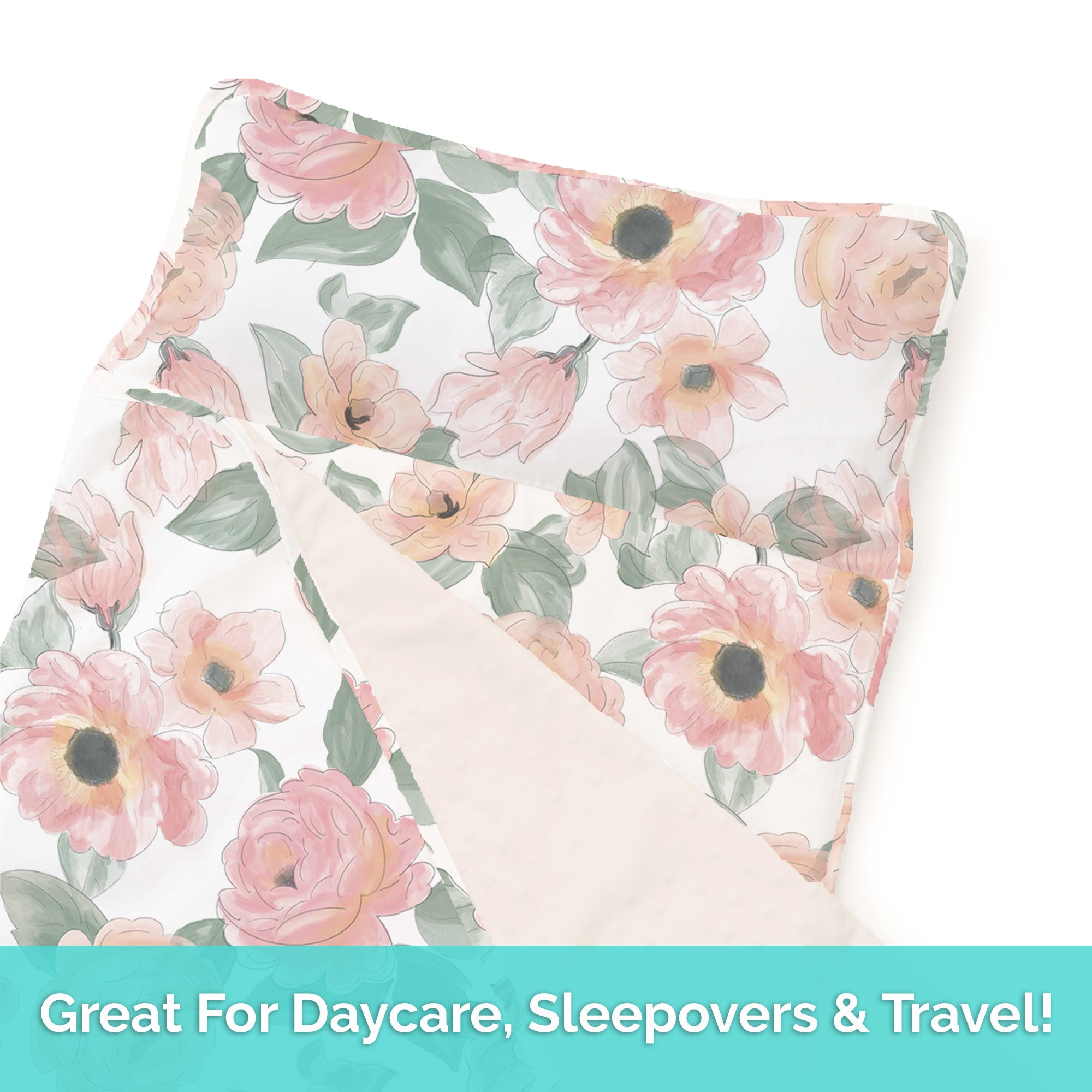 Toddler Nap Mat - Floral Watercolor