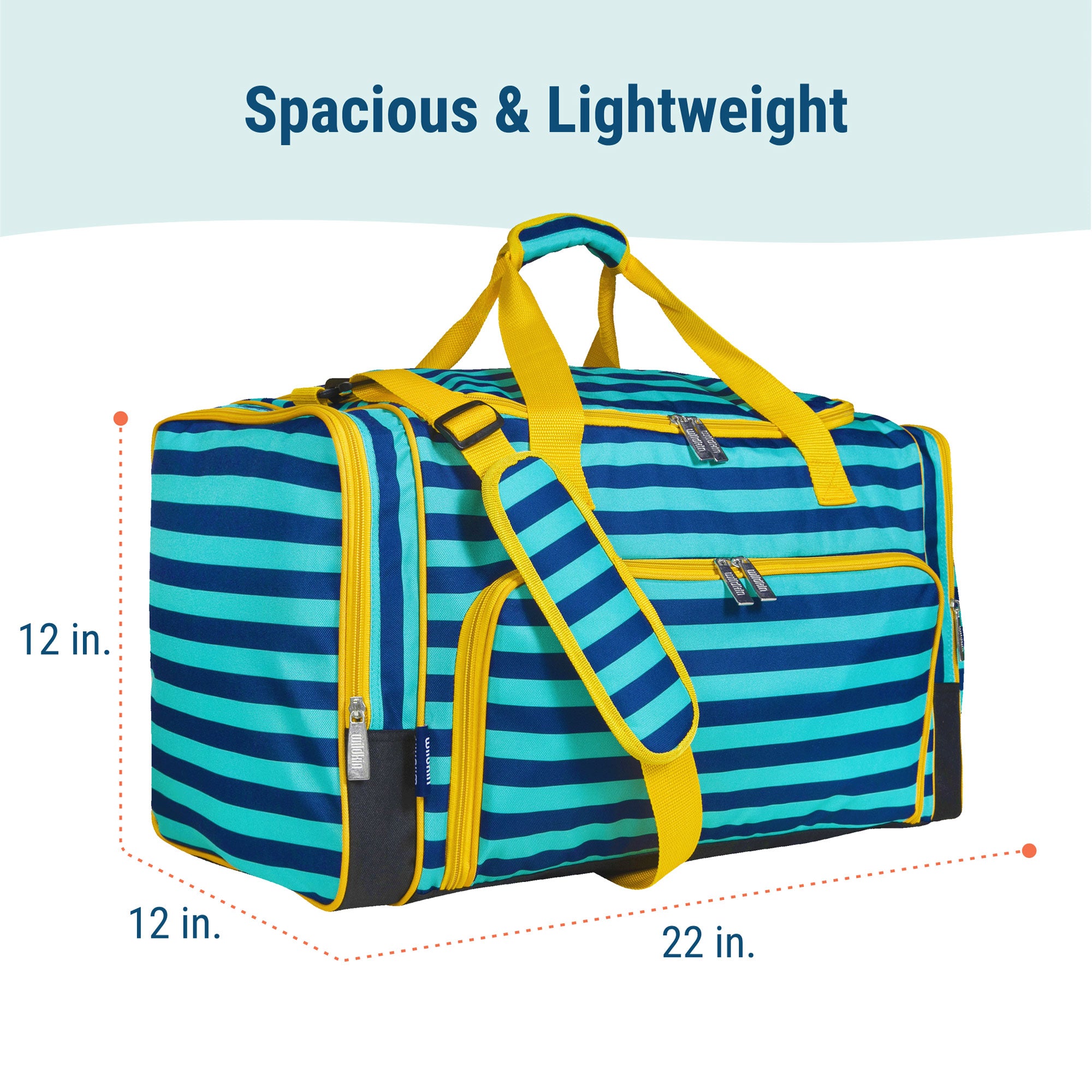 Blue Stripes Weekender Duffel Bag