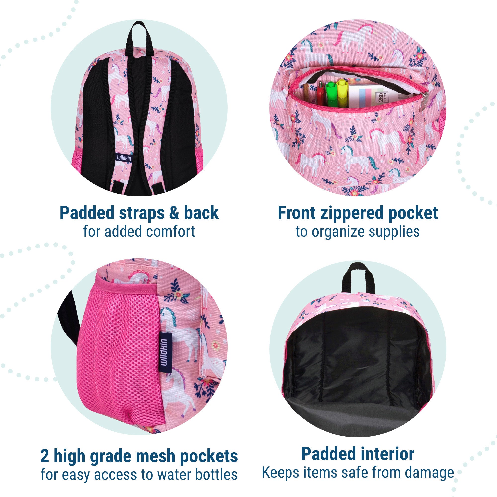 Magical Unicorns 16 inch Backpack