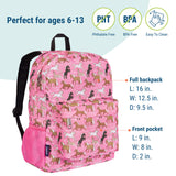 Horses in Pink 16 Inch Backpack