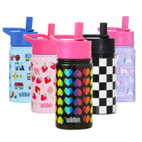 Rainbow Hearts 14 oz Steel Bottle